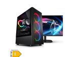 PC Set Gaming mit 27 Zoll TFT Raptor Intel Core i7-12700KF, 32GB DDR4, NVIDIA RTX 5060 Ti 8 GB, 1TB SSD, WLAN, Windows 11