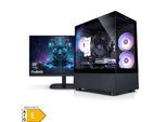 Gaming PC mit 27 Zoll TFT Viper V AMD Ryzen 7 5700X, 32GB DDR4, NVIDIA RTX 5060 8 GB, 1TB SSD, WLAN, Windows 11