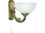 EGLO Wandleuchte "SAVOY Wandlampe - Metallguss - E14 - 1X40W - IP20", brüniert, 1, H: 16cm, 1 Stk., Leuchten, Wandstrahler, Wandspot, Wohnzimmer, Flur, Schlafzimmer, L18xH16xAL24cm, Wandleuchte