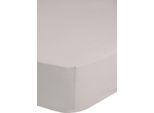 Spannbettlaken GOOD MORNING "Renforcé Good Morning", beige (sand), B:100cm L:200cm, Renforcé, Obermaterial: 100% Baumwolle, Bettlaken, Spannbettlaken, 100% Baumwolle, Renforcé, Rundumgummi, bis 25 cm höhe, 80x200, Weiß