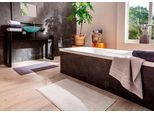 Badematte EGERIA "Boston", grau, H:1mm, Baumwolle, Badematten, Badematte, Badvorleger Uni Farben, waschbar