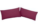 Kissenbezüge OTTO HOME "Luisa", lila (beere), B:40cm L:80cm, Renforcé, Renforcé, Kissenbezüge, Kissenbezüge, aus 100% Baumwolle, mit Reißverschluss, atmungsaktiv, uni