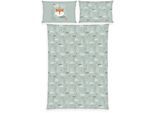Babybettwäsche BABY BEST "babybest Nordic Forest", bunt, B/L: 100cm x 135cm, 1 Stk., 1 Stk., Flanell, B/L: 40cm x 60cm, 2 Stk., Flanell, Obermaterial: 100% Baumwolle, Bettwäsche, Babybettwäsche, mit tollem Wendemotiv