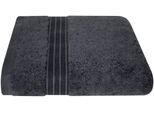 Handtuch DYCKHOFF "Siena", grau (graphit), B:50cm L:100cm, Frottier, Obermaterial: 100% Baumwolle, Handtücher, Handtuch, mit Bordüre