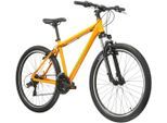 Mountainbike KROSS "KROSS MTB Hardtail Hexagon 1.0 26" orange 21 Gänge" Gr. 48, orange (orange, schwarz), Fahrräder, Herren, 48cm, 26 Zoll (66,04cm) hinten: 26 Zoll (66,04cm), Mountainbike