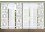 Schiebegardine HOME IN GREEN "VIDARO" Gr. 1, grau, B:60cm H:245cm, Polyester, Gardinen, Schiebegardine, SET DIGITALDRUCK,BAMBUSOPTIK RECYCELT