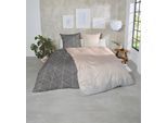 Bettwäsche PRIMERA "Feinbiber-Bettwäsche", grau, B/L: 135cm x 200cm, 1 Stk., 1 Stk., Mako-Satin, B/L: 80cm x 80cm, 2 Stk., Mako-Satin, Obermaterial: 100% Baumwolle, Bettwäsche, Bettwäsche, samtweich und natürlich aus reiner Baumwolle