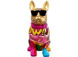 Dekofigur KARE DESIGN "Deko Figur Graffiti Dog", bunt (mehrfarbig), B:10cm H:20cm T:13cm, Polyresin, Dekofiguren, Dekofigur