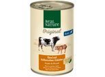 REAL NATURE Nassfutter Hund, Adult, Rind mit italienischem Schinken 12x400 g