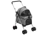 VidaXL Hundewagen - Faltbar (76x50x100) grau