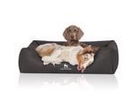 Knuffelwuff Hundebett Scottsdale aus Kunstleder schwarz XL