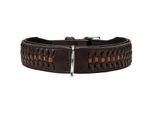 Hunter Halsband Solid Education Exclusive dunkelbraun 60 cm