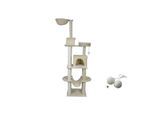 Rohrschneider ® Katzenbaum Travel , mit Gratis-Spielball, beige