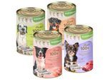 Lyra Pet Lecker.Pet Gino's, Josie's, Luna's & Paula's 100 % Fleisch & Gemüse Hundefutter Nassfutter Mix