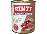 RINTI Kennerfleisch Nassfutter Hund, Adult, Dose, Lamm 12x800 g