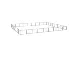 VidaXL Hundezwinger Stahl schwarz 9 m, 8 m, 70 cm