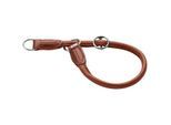 Hunter Dressurhalsung Round & Soft Canadian Up cognac 55 cm