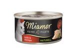 Miamor Feine Filets Naturelle Huhn und Shrimps 96x80 g