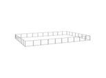 VidaXL Hundezwinger Stahl schwarz 10 m, 7 m, 70 cm