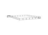 VidaXL Hunde Laufstall / Freilaufgehege mit Unterstand 8 m, 8 m, 50 cm