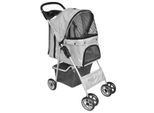 VidaXL Hundetransporter 37x80x99 (B x T x H) grau