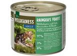 REAL NATURE WILDERNESS Nassfutter Katze, Adult Ranger's Forest, Wildschwein mit Ente, Kaninchen und Hirsch 12x200 g