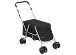 VidaXL Hundewagen 100x49x96 cm (L x B x H) schwarz