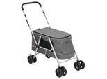 VidaXL Hundewagen 100x49x96 cm (L x B x H) grau