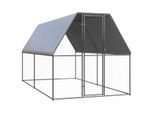 VidaXL Outdoor Hühnerkäfig mit Komplettüberdachung 2 m, 4 m, 2 m