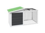 VidaXL Kaninchenstall 100,5x54x55cm (L x B x H) grau