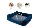 Rexproduct Otto Orthopädisches Hundebett Dunkelblau S-XL graphit/nature L