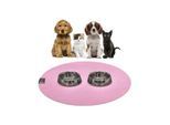 SANOZOO ® - runde Napfunterlage - Öko-Tex und Made in Germany rosa 1,2 m, 1,2 m