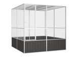 VidaXL Vogelkäfig Verzinkter Stahl Vogelvoliere Vogelhaus mehrere Auswahl 2,14 m, 2,175 m, 2,115 m