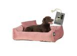 Rohrschneider ® Hundebett inkl. Gratis-Beigabe, Kuschelsofa altrosa L