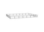 VidaXL Hunde Laufstall / Freilaufgehege 7 m, 5 m, 50 cm