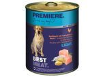PREMIERE Best Meat Light Nassfutter Hund, Adult, Geflügel und Reis 24x800 g