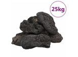 VidaXL Lavagranulat Schwarz 10-30 25 kg