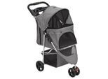 VidaXL Hundewagen 80x46x98cm (L x B x H) grau
