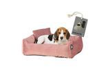 Rohrschneider ® Hundebett inkl. Gratis-Beigabe, Kuschelsofa altrosa M