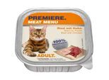 PREMIERE Meat Menu Adult Rind und Huhn 32x100 g