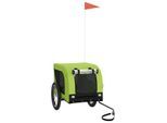 VidaXL Fahrradanhänger Hund 124 x 65 x 66 cm (L x B x H) grün