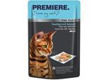 PREMIERE Fine Filets Nassfutter Katze Adult Jelly Thunfisch mit Calamari 48x100 g