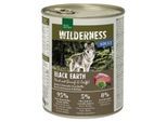 REAL NATURE WILDERNESS Nassfutter Hund, Adult, Black Earth, Rind mit Strauß und Büffel 24x800 g