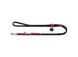 Hunter Verstellbare Führleine Karlby rot/ schwarz 2 m, 2 cm