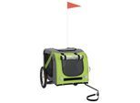 VidaXL Fahrradanhänger Hund 133,5 x 69 x 73,5 cm (L x B x H) grün