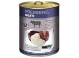 PREMIERE Meati Nassfutter Hund, Adult, Rinderpansen, -herz und -leber 24x800 g