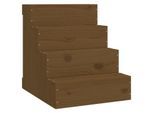 VidaXL Haustiertreppe L (40x49x47 cm) dunkelbraun