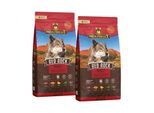 WOLFSBLUT Nassfutter Hund Adult Red Rock mit Kängurufleisch 2x12,5 kg