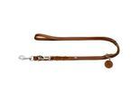Hunter Verstellbare Führleine Solid Education cognac 1,8 cm, 2,5 m