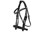 Hans Melzer Horse Equipment Hans Melzer Trense Valluhn schwarz/silber englisches Reithalfter ohne Sperrriemen VB/ COB (Vollblut)